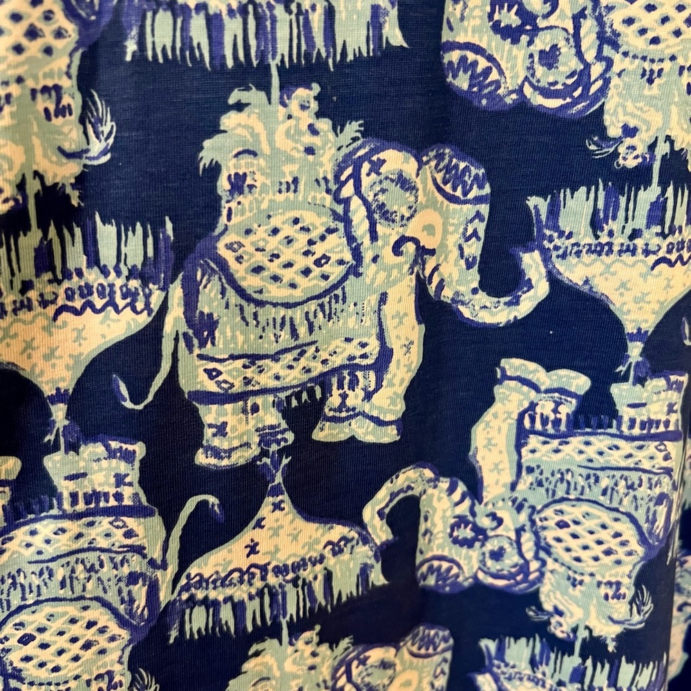 Lilly Pulitzer Kristen Dress in Joy Ride Elephant Print - Picture 2 of 5